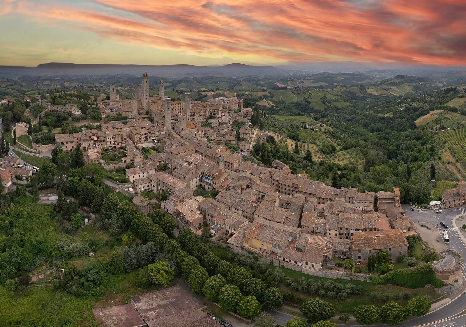 Vista di San Gimignano